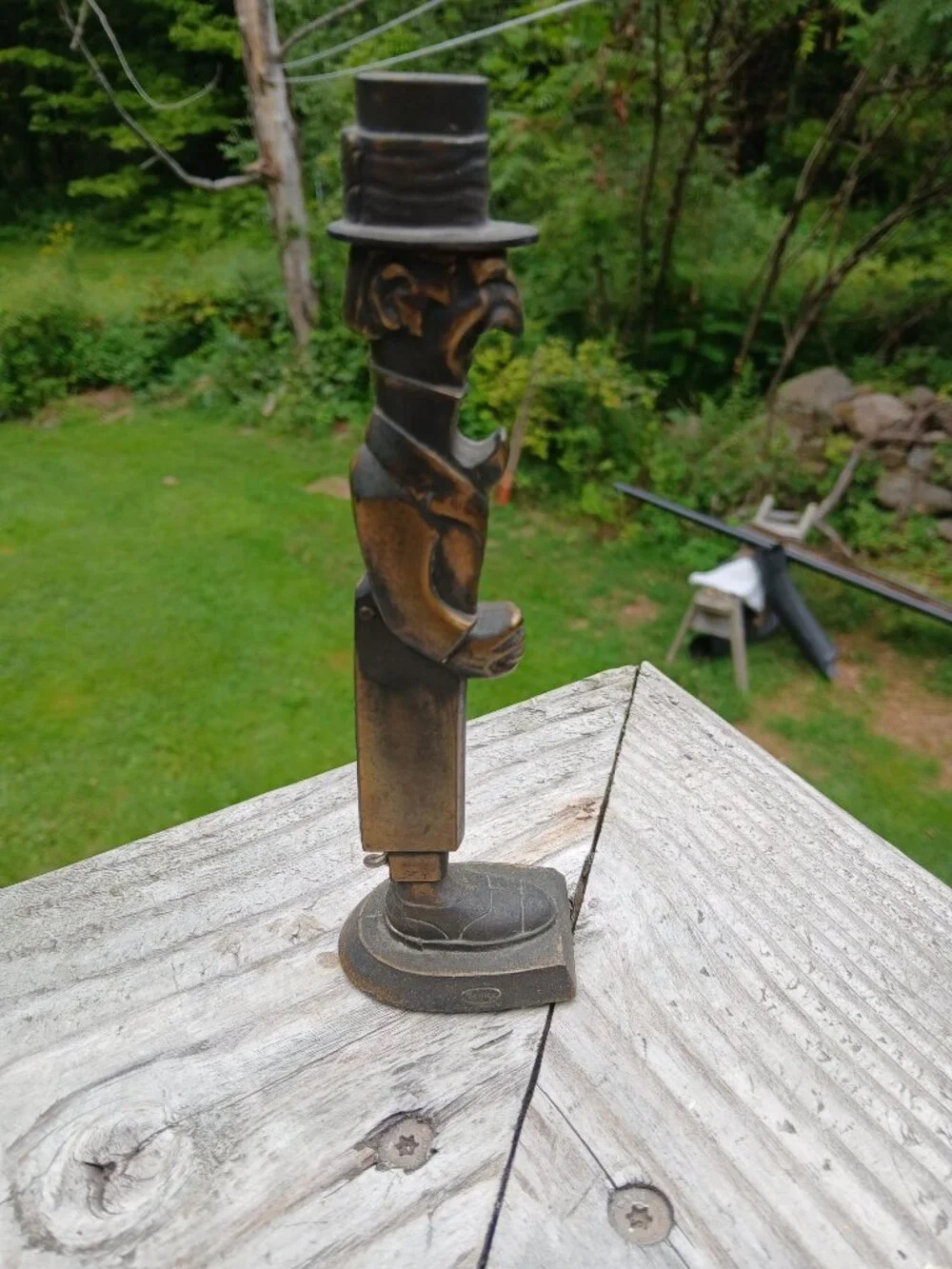 Demley Old Snifter Corkscrew and Bottle Opener 1930s Prohibition Era Collectible
